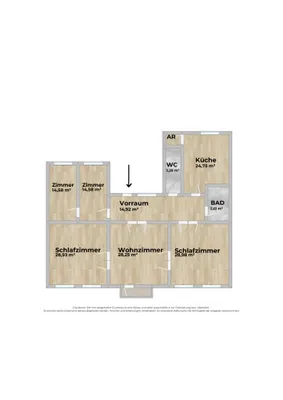 5-Zimmer-Wohnung mieten in Wien – 164 m², € 2.377 – Bild 14 von 14