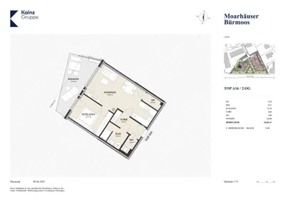 2-Zimmer-Wohnung kaufen in Salzburg-Umgebung – 53 m², € 245.000 – Bild 4 von 5