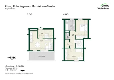 3-Zimmer-Wohnung mieten in Graz – 74,5 m², € 1.318 – Bild 5 von 5