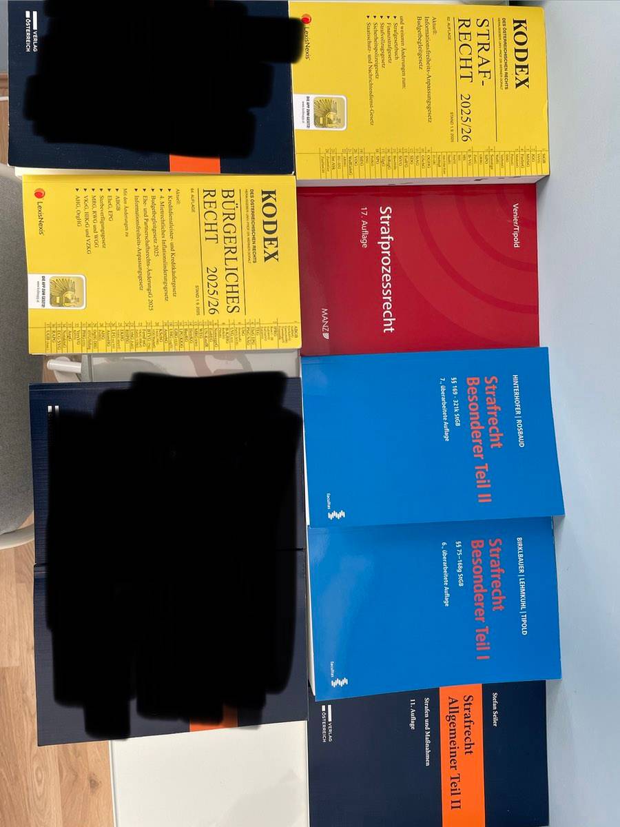 Strafrecht, Zivilrecht Lehrbücher