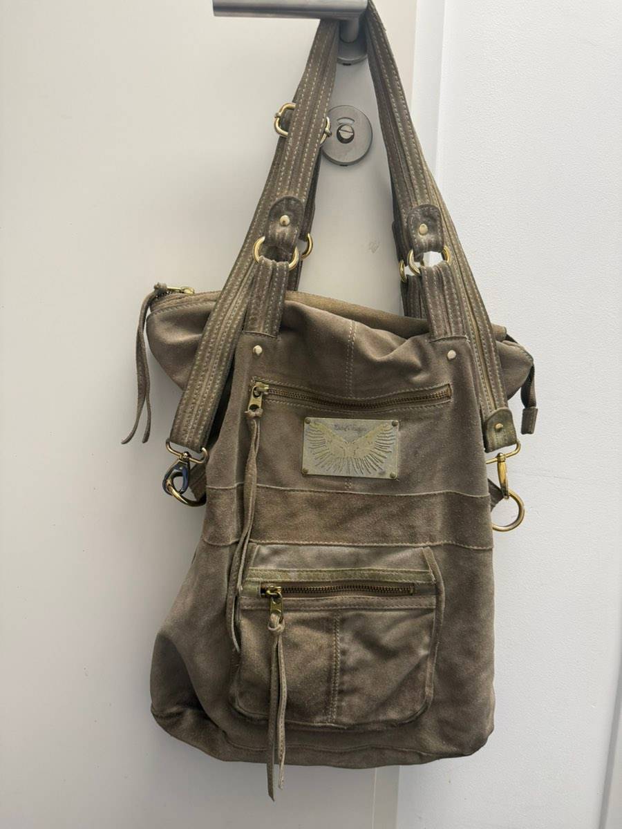 Wildledershopper khaki Zadig&Voltaire