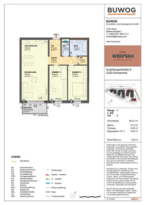 3-Zimmer-Wohnung kaufen in Bruck an der Leitha – 80,51 m², € 419.000 – Bild 3 von 12