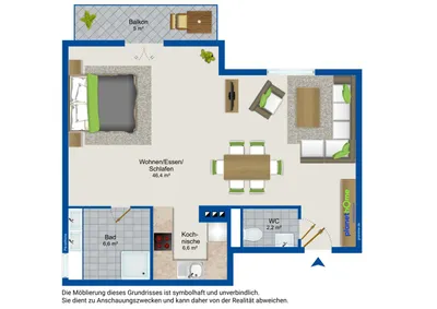 1-Zimmer-Wohnung mieten in Neunkirchen – 62 m², € 835 – Bild 19 von 19