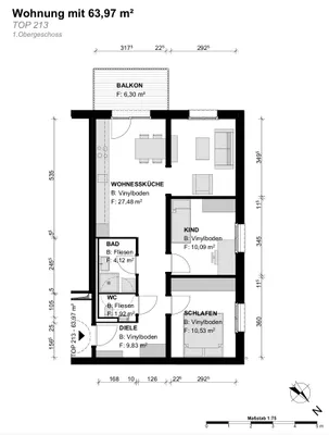 3-Zimmer-Wohnung kaufen in Gmunden – 63,97 m², € 281.468 – Bild 22 von 22