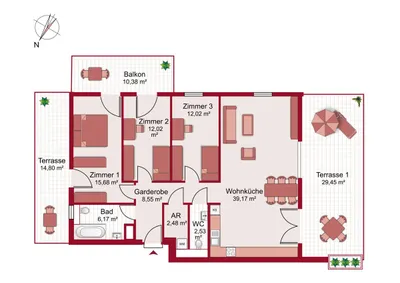 4-Zimmer-Wohnung kaufen in Innsbruck-Land – 98,62 m², € 899.000 – Bild 7 von 7