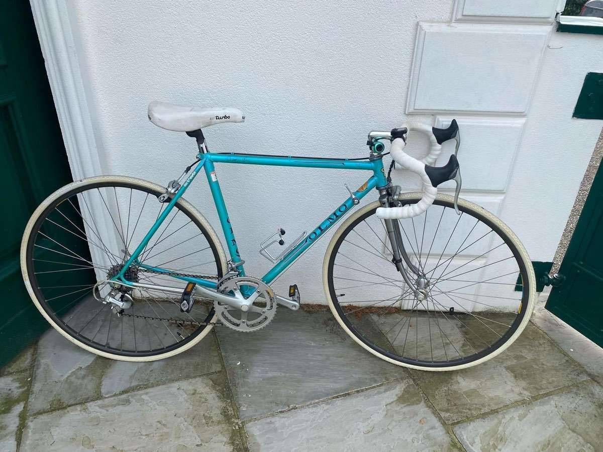 Vintage Rennrad Olmo Columbus Aelle Stahlrahmen Shimano 105 (Ende 80er) ca.  58 cm",  410,- (1090 Wien) - willhaben
