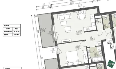 2-Zimmer-Wohnung mieten in Wien – 55,55 m², € 1.240 – Bild 12 von 12