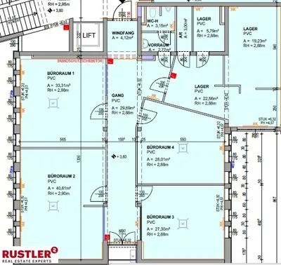4-Zimmer-Gewerbeimmobilie mieten in Graz – 202 m², € 2.519 – Bild 9 von 10