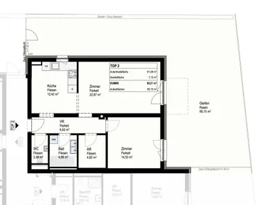 2-Zimmer-Wohnung mieten in Baden – 70 m², € 1.138 – Bild 9 von 9
