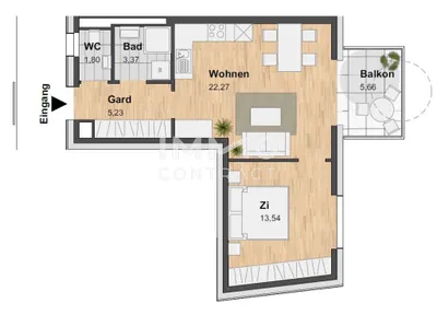 2-Zimmer-Wohnung mieten in Graz – 46,21 m², € 749 – Bild 21 von 21