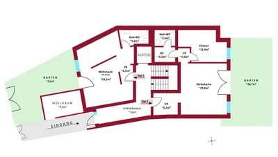 13-Zimmer-Gewerbeimmobilie kaufen in Wien – 368 m², € 1.800.000 – Bild 11 von 14