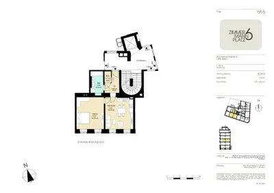 2-Zimmer-Wohnung kaufen in Wien – 55,31 m², € 390.000 – Bild 5 von 6