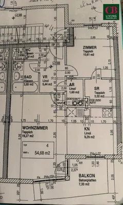 2-Zimmer-Wohnung mieten in Tulln – 54 m², € 935 – Bild 9 von 9