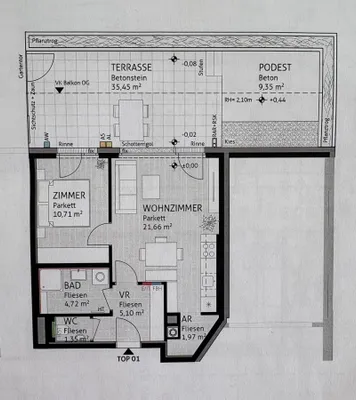 2-Zimmer-Wohnung mieten in Wiener Neustadt – 45,41 m², € 849 – Bild 11 von 13