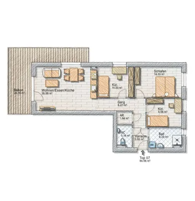 4-Zimmer-Wohnung kaufen in Graz – 85 m², € 455.000 – Bild 7 von 19