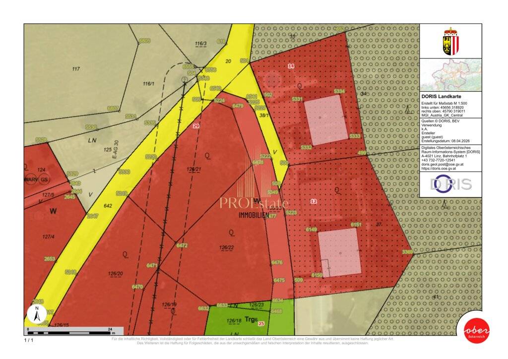Baugrundstück 829m² in 4655 Vorchdorf - für Ihr Eigenheim! - Ansicht 3
