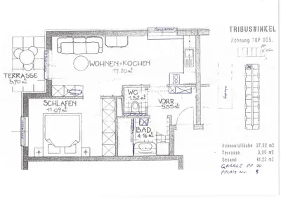 2-Zimmer-Wohnung mieten in Baden – 37,32 m², € 683 – Bild 13 von 14
