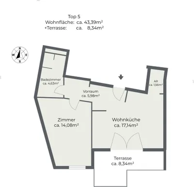 2-Zimmer-Wohnung kaufen in Wien – 43,4 m², € 230.000 – Bild 10 von 10