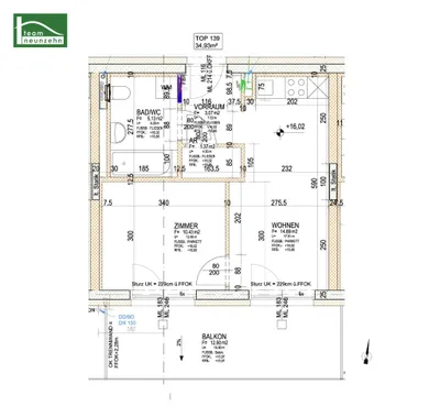 2-Zimmer-Wohnung mieten in Graz – 35,06 m², € 659 – Bild 15 von 15