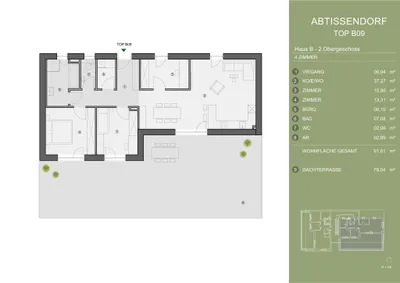 4-Zimmer-Wohnung kaufen in Graz-Umgebung – 91,61 m² – Bild 3 von 3