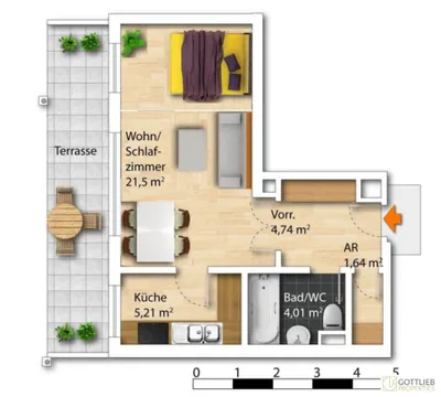 1-Zimmer-Wohnung kaufen in Wien – 36,95 m², € 295.000 – Bild 18 von 18