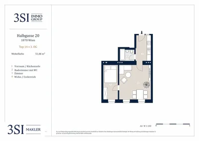 2-Zimmer-Wohnung kaufen in Wien – 51 m², € 359.000 – Bild 10 von 10