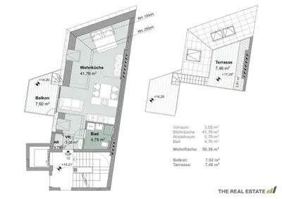 1-Zimmer-Immobilie kaufen in Wien – 50,36 m², € 399.000 – Bild 6 von 6