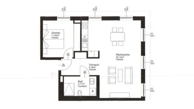 2-Zimmer-Wohnung mieten in Amstetten – 58 m², € 947 – Bild 3 von 27