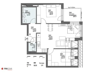 3-Zimmer-Wohnung mieten in Wien – 66,5 m², € 1.299 – Bild 5 von 35