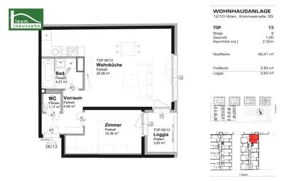 2-Zimmer-Wohnung mieten in Wien – 49,41 m², € 969 – Bild 19 von 19