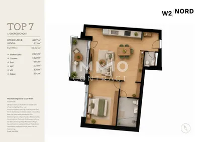 Immobilie kaufen in Wien – 48,77 m², € 287.748 – Bild 7 von 7