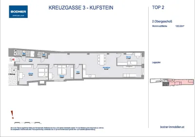4-Zimmer-Wohnung mieten in Kufstein – 125,02 m², € 1.898 – Bild 6 von 6