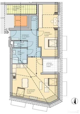 2-Zimmer-Wohnung mieten in Graz – 79 m², € 947 – Bild 3 von 5