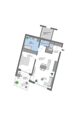 2-Zimmer-Wohnung mieten in Innsbruck-Land – 68 m², € 1.598 – Bild 9 von 9