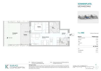 2-Zimmer-Wohnung kaufen in Reutte – 42 m², € 229.000 – Bild 12 von 12