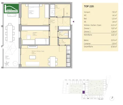 3-Zimmer-Wohnung mieten in Graz – 61,81 m², € 949 – Bild 17 von 17