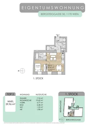 2-Zimmer-Wohnung kaufen in Wien – 39,96 m², € 149.000 – Bild 28 von 28
