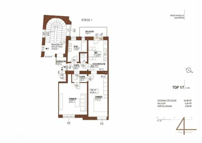 Wohnung kaufen in Krems an der Donau – 65 m², € 259.000 – Bild 10 von 10