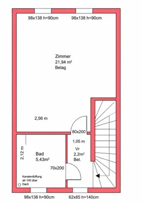 2-Zimmer-Haus mieten in Korneuburg – 59,57 m², € 1.368 – Bild 17 von 22