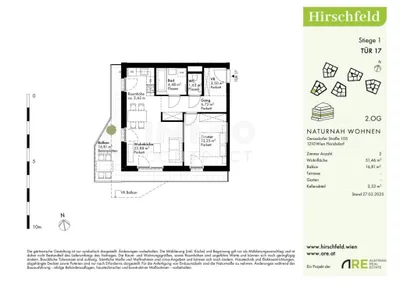 2-Zimmer-Wohnung kaufen in Wien – 51,46 m², € 301.000 – Bild 27 von 27