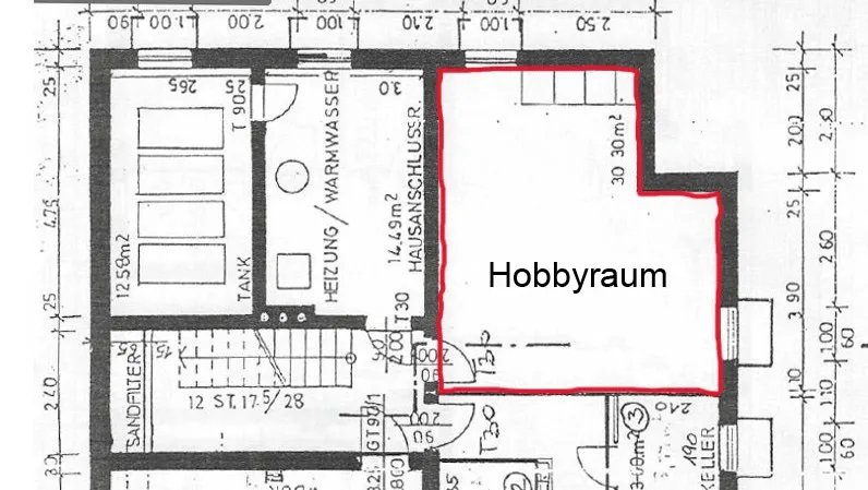 Hobbyraum / Lagerraum 30m² in Wels-Zentrum, Busanbindung - Ansicht 2