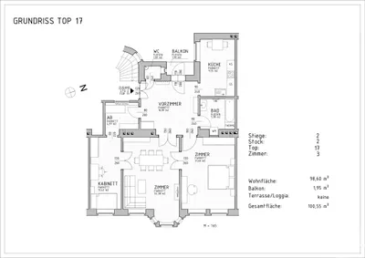 3-Zimmer-Wohnung mieten in Wien – 98,6 m², € 1.589 – Bild 14 von 14