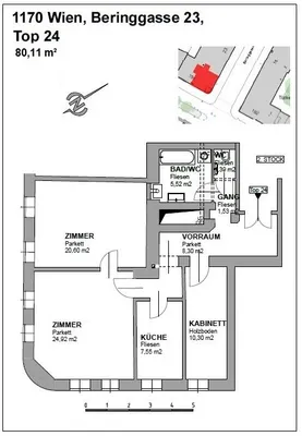 3-Zimmer-Wohnung kaufen in Wien – 80,11 m², € 339.000 – Bild 17 von 18