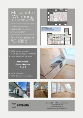 3-Zimmer-Wohnung mieten in Ried im Innkreis – 78 m², € 1.145 – Bild 22 von 24