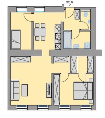 3-Zimmer-Wohnung mieten in Wien – 70,85 m², € 871 – Bild 15 von 15