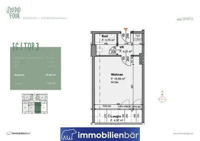 1-Zimmer-Wohnung mieten in Grieskirchen – 27,6 m², € 799 – Bild 14 von 14