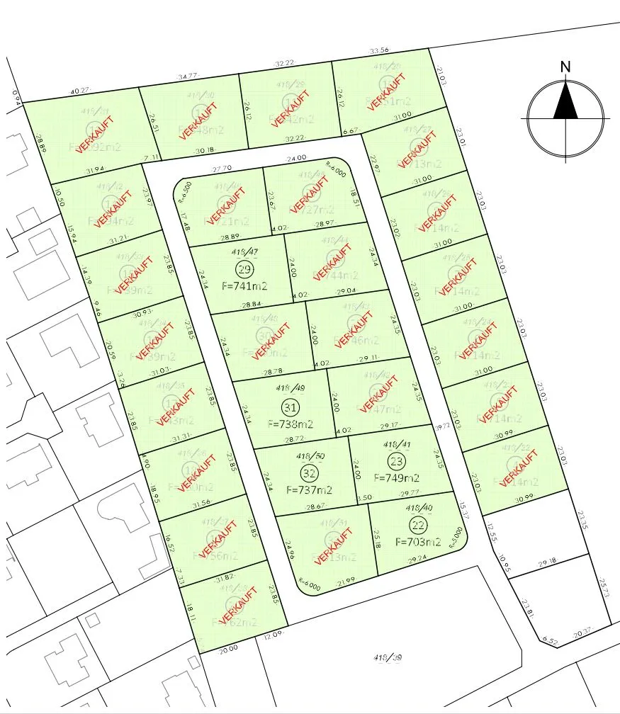 Attraktive Bauparzellen in Steinhaus bei Wels - ruhige Lage in junger Siedlung - Ansicht 2