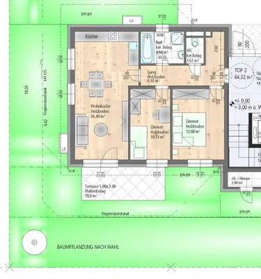Wohnung kaufen in Wien – 64,32 m², € 438.000 – Bild 2 von 3