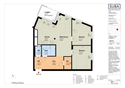 3-Zimmer-Wohnung mieten in Wien – 73,42 m², € 1.499 – Bild 14 von 14