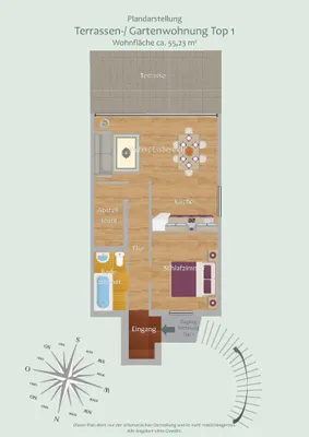 2-Zimmer-Wohnung mieten in Sankt Johann im Pongau – 55,23 m², € 1.015 – Bild 10 von 10